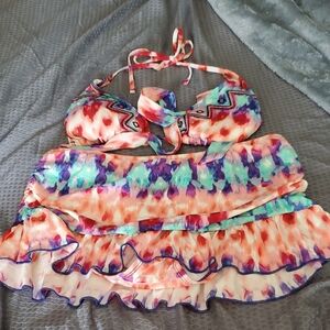 Kenneth Cole Reaction Multicolor Bikini Set
